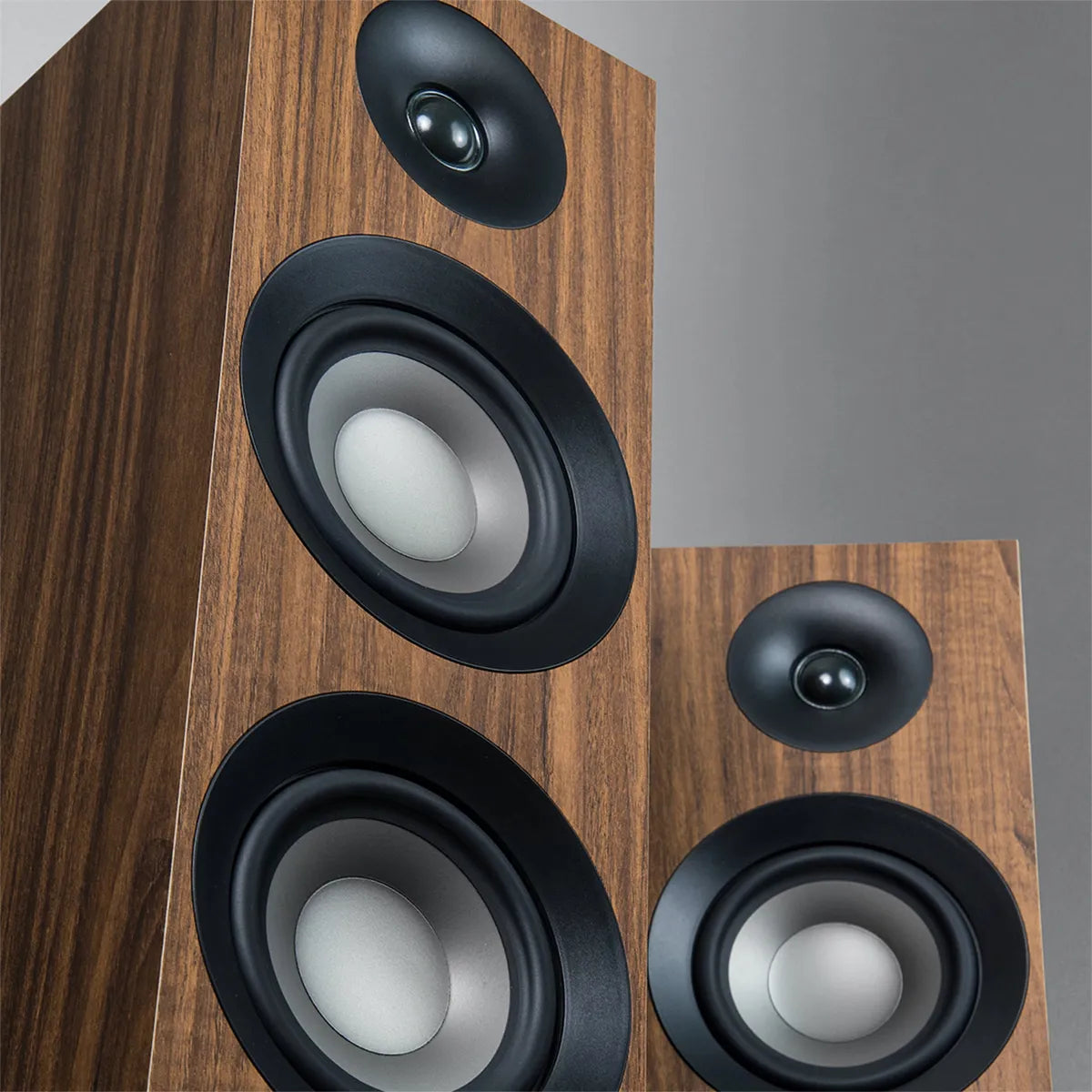 Jamo S 809 5" 240W 3.5-Way Floorstanding Speaker, Pair Walnut